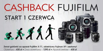Cashback na 17 aparatów i obiektywów Fujifilm