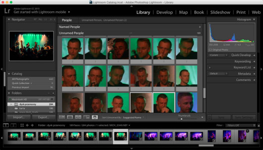 Adobe Lightroom 6 - mało efektywne grupowanie