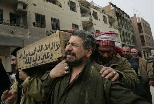 I nagroda w kategorii Ludzie i wydarzenia: Max Becherer Iraqis Who Died While Daring to Vote Are Mourned as Martyrs