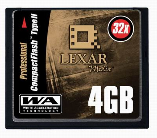 Lexar Media 2GB i 4GB CompactFlash 32X - pojemne i szybkie