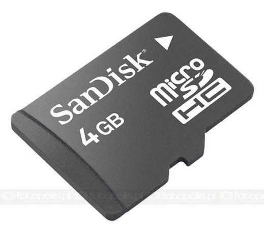 SanDisk microSDHC 4 GB - mała wielka
