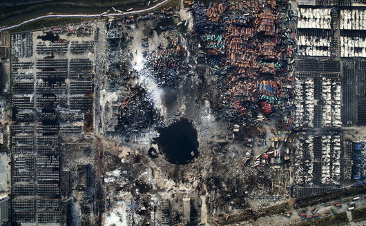 3. miejsce w kategorii General News, fot. Chen Jie // eksplozja w Tianjin