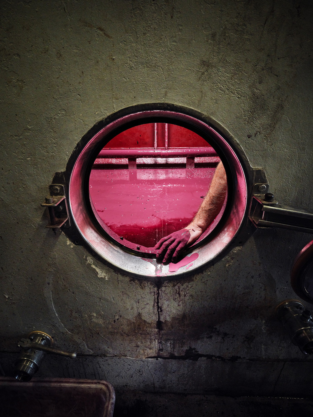 Fot. Franck Tremblay, "The Hand in the Vat", nagroda w kat. Errazuriz Wine Photographer of the Year / World Food Photography Awards by Bimi 2025