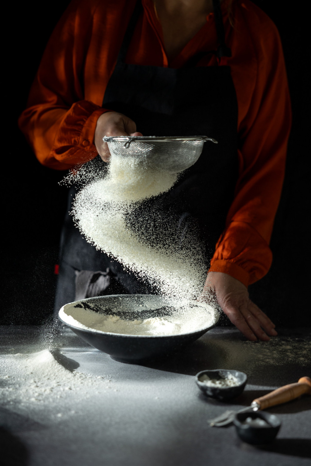 fot. Dorien Paymans, "Flour Swirl", nagroda w kat. Cream of the Crop / World Food Photography Awards by Bimi 2025
