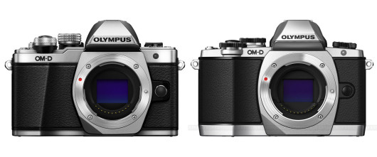 Po lewej OM-D E-M10 Mark II, po prawej E-M10