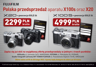 Polska przedsprzedaż Fujifilm X100s i X20