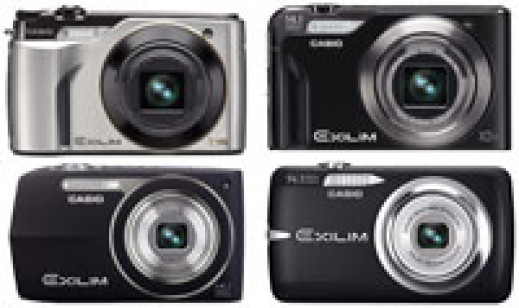 Casio Exilim EX-FH100, EX-H15, EX-Z2000 i EX-Z550