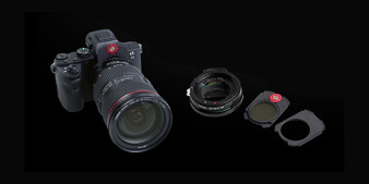 Adapter Kipon Canon EF - Sony E z wsuwanym filtrem szarym i wsparciem AF