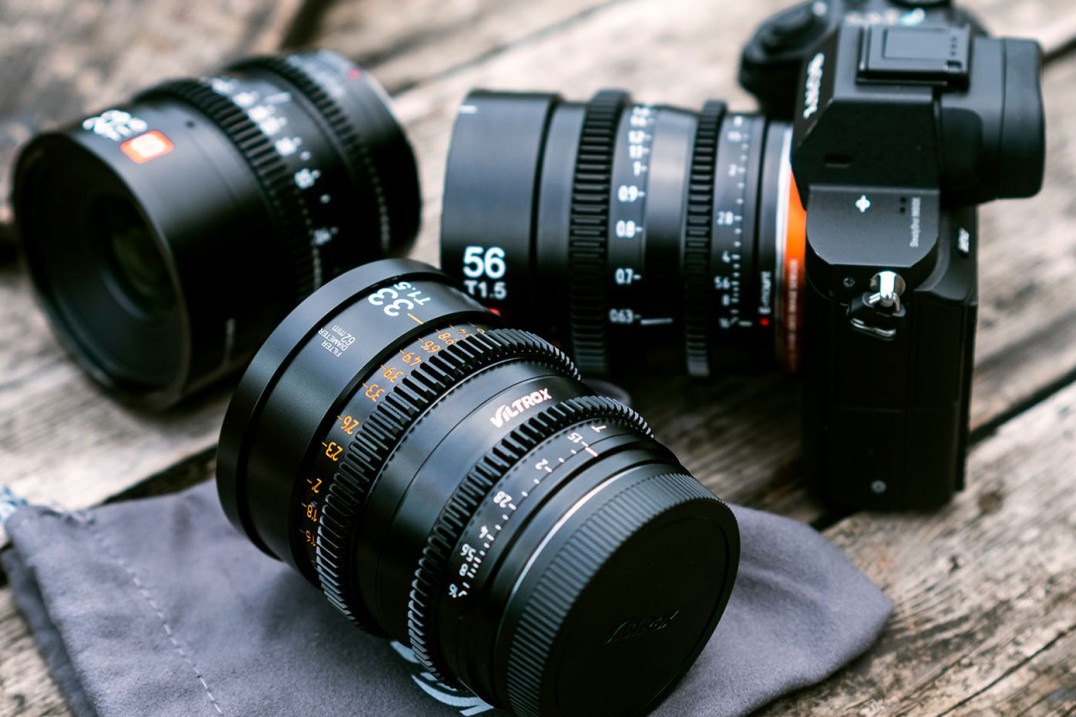 Viltrox 23 mm, 33 mm, 56 mm T1.5 - niedrogie filmowe obiektywy APS-C do Sony E