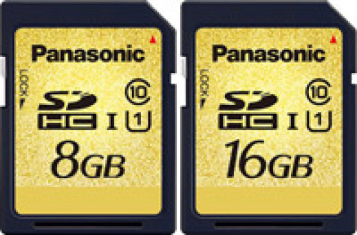 Panasonic SDHC 8GB i 16GB zgodne z UHS-I