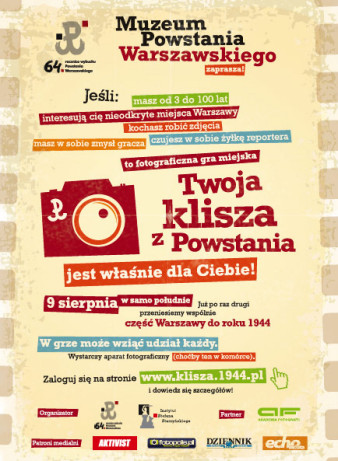 Finał gry miejskiej "Twoja Klisza z Powstania"
