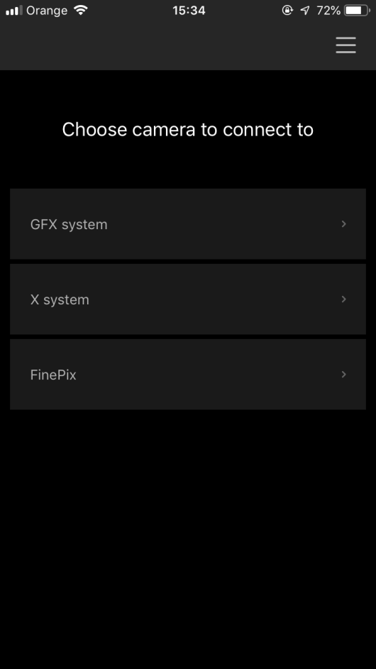 Fujifilm X-T30 - parowanie aparatu ze smartfonem