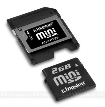 Kingston miniSD i MMCmobile - 2 GB do telefonu i cyfrówki