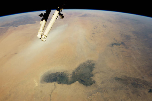 fot. nasa.gov | Jezioro Chad, Sahara